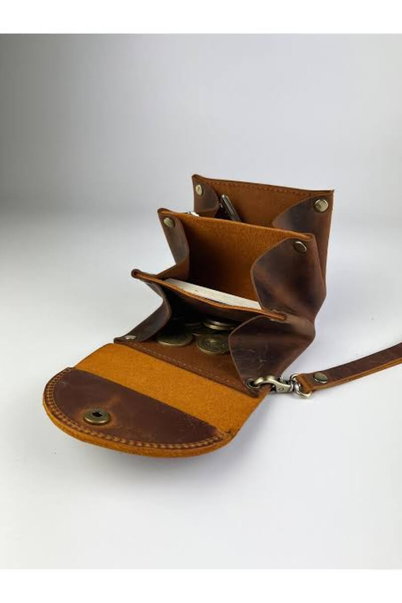 Deri Körüklü Cüzdan