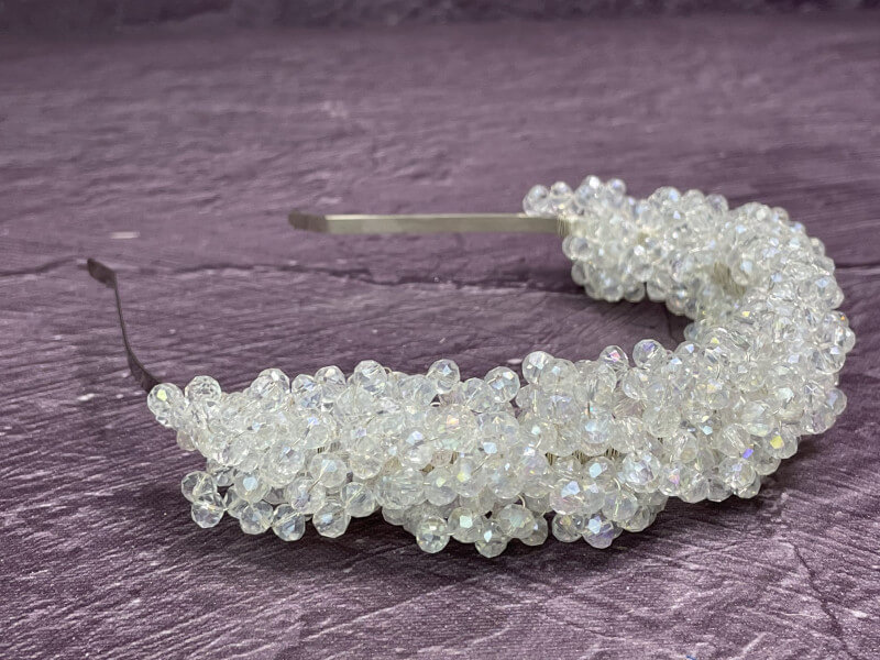 Bol İnci Detaylı Gelin Tacı