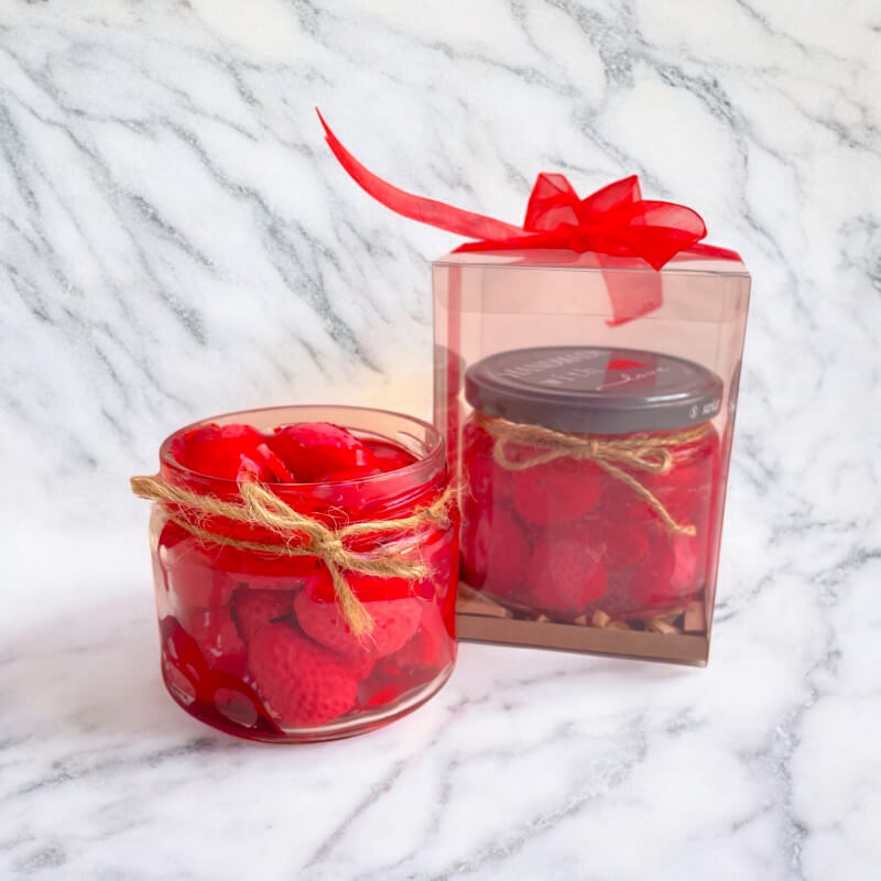 Kirazlı Fincan ve Çilekli Mum Set