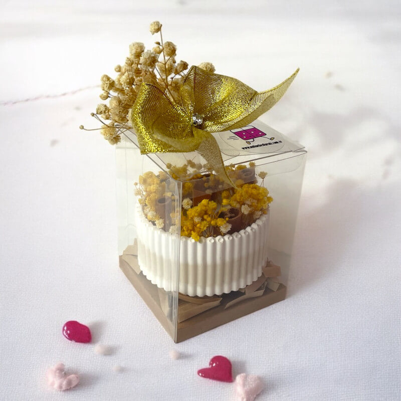 Tarçınlı Kuru Çiçek Konsept Mum