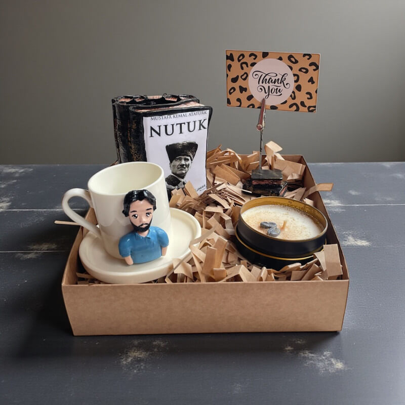 Öğretmenler Günü Temalı Fincan Nutuk Mum Set