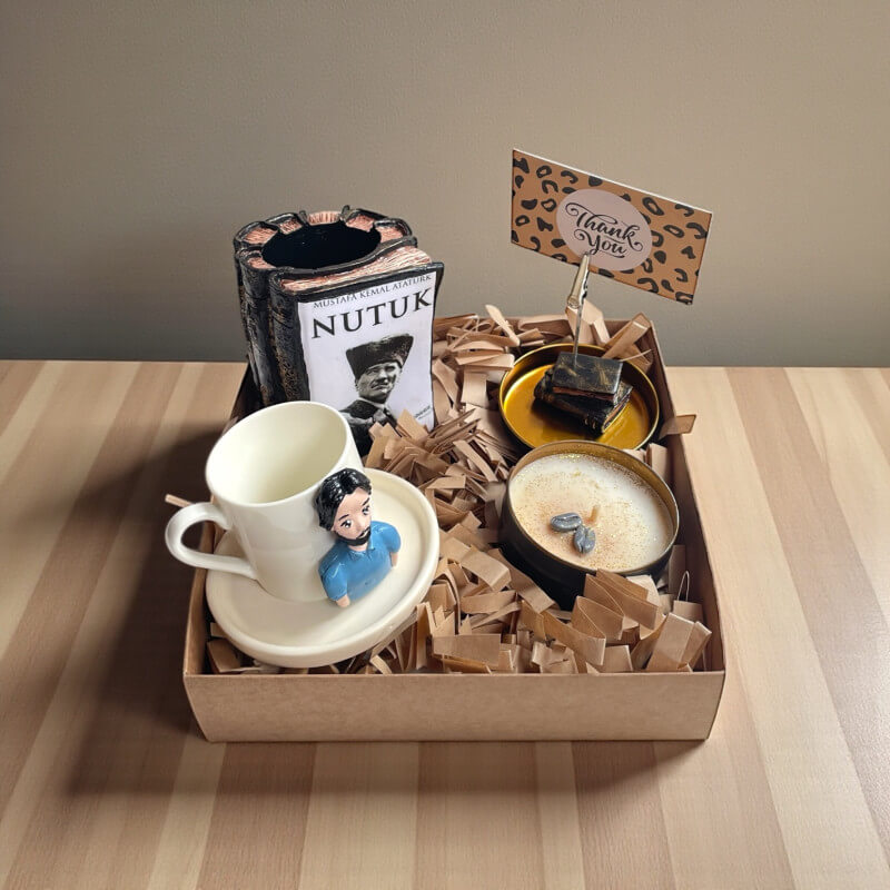 Öğretmenler Günü Temalı Fincan Nutuk Mum Set